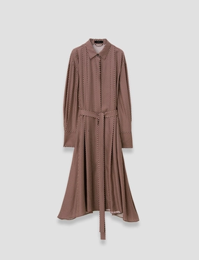Classic-style Orlan Printed Silk Blend Dress