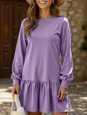 Long-sleeved sweatshirt dress Nordic Calm