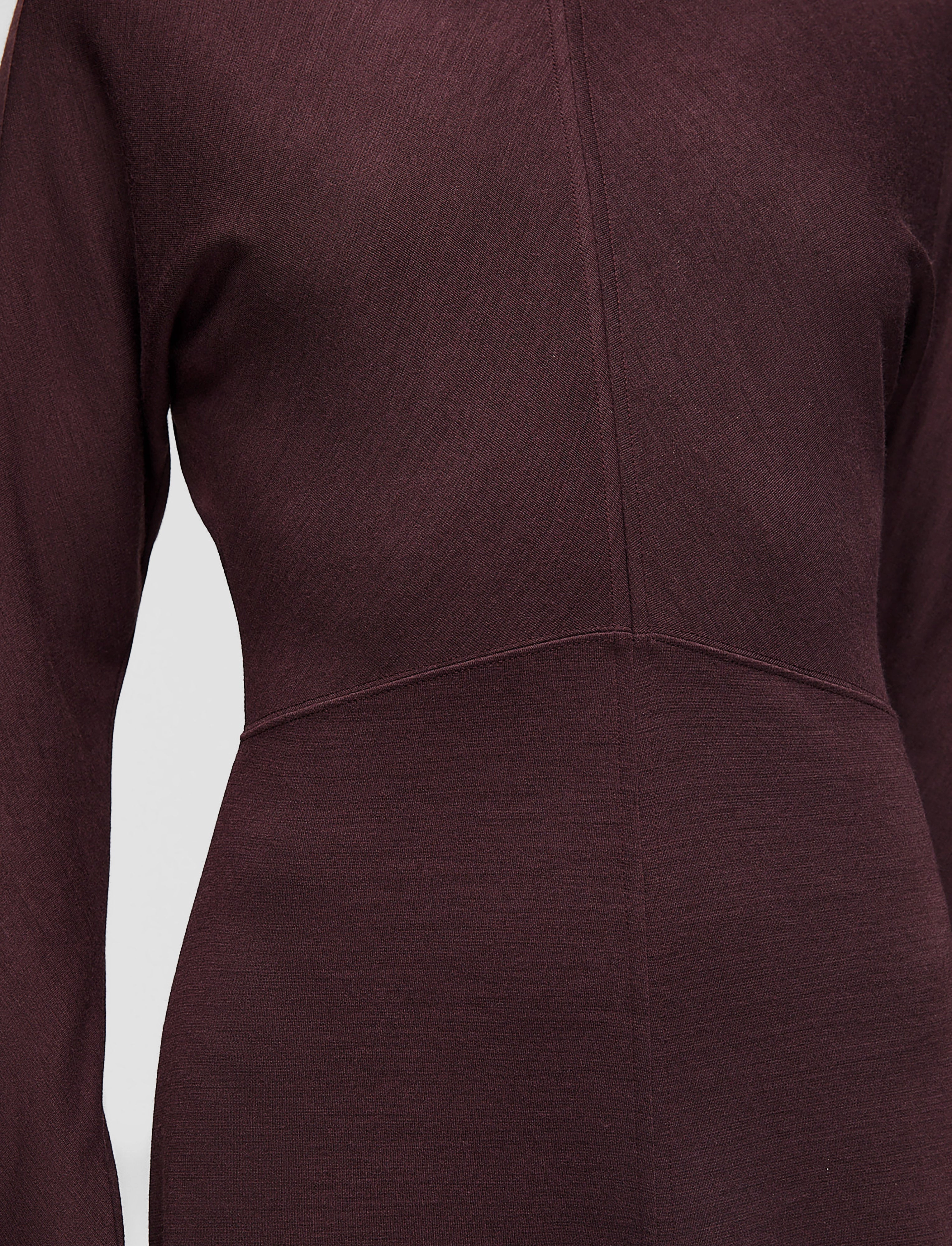 Minimalist Waistband Wool Jersey Dress