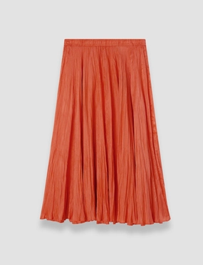 Celebrity Style Texture Play Sully Habotai Silk Skirt