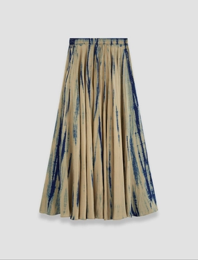 Sully Long Tie Dye Silk Maxi Skirt Everyday Favorite Heritage Craft