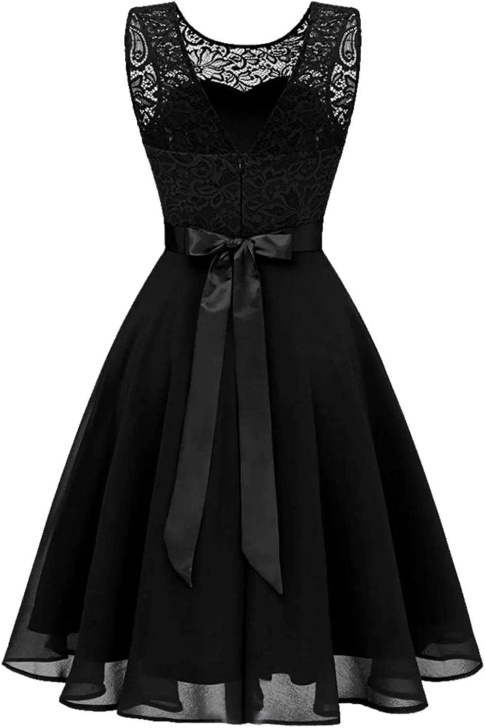 Summer Dresses for Women Floral Lace Fashion Casual Fit A Line Sleeveless Dresses for Women 2025 Swing Party Outfits