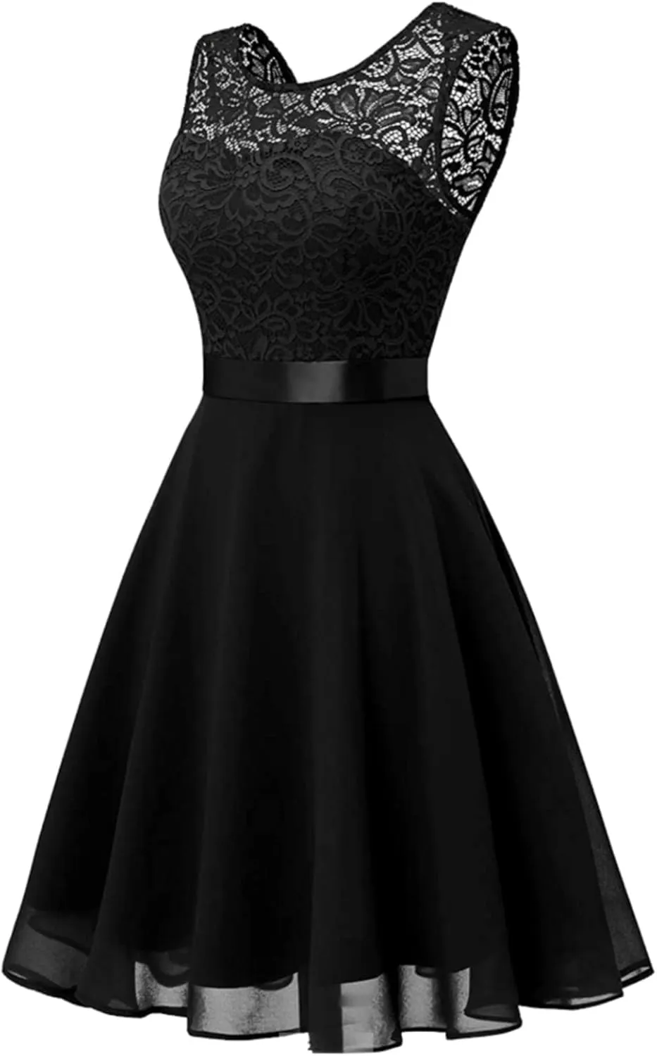 Summer Dresses for Women Floral Lace Fashion Casual Fit A Line Sleeveless Dresses for Women 2025 Swing Party Outfits