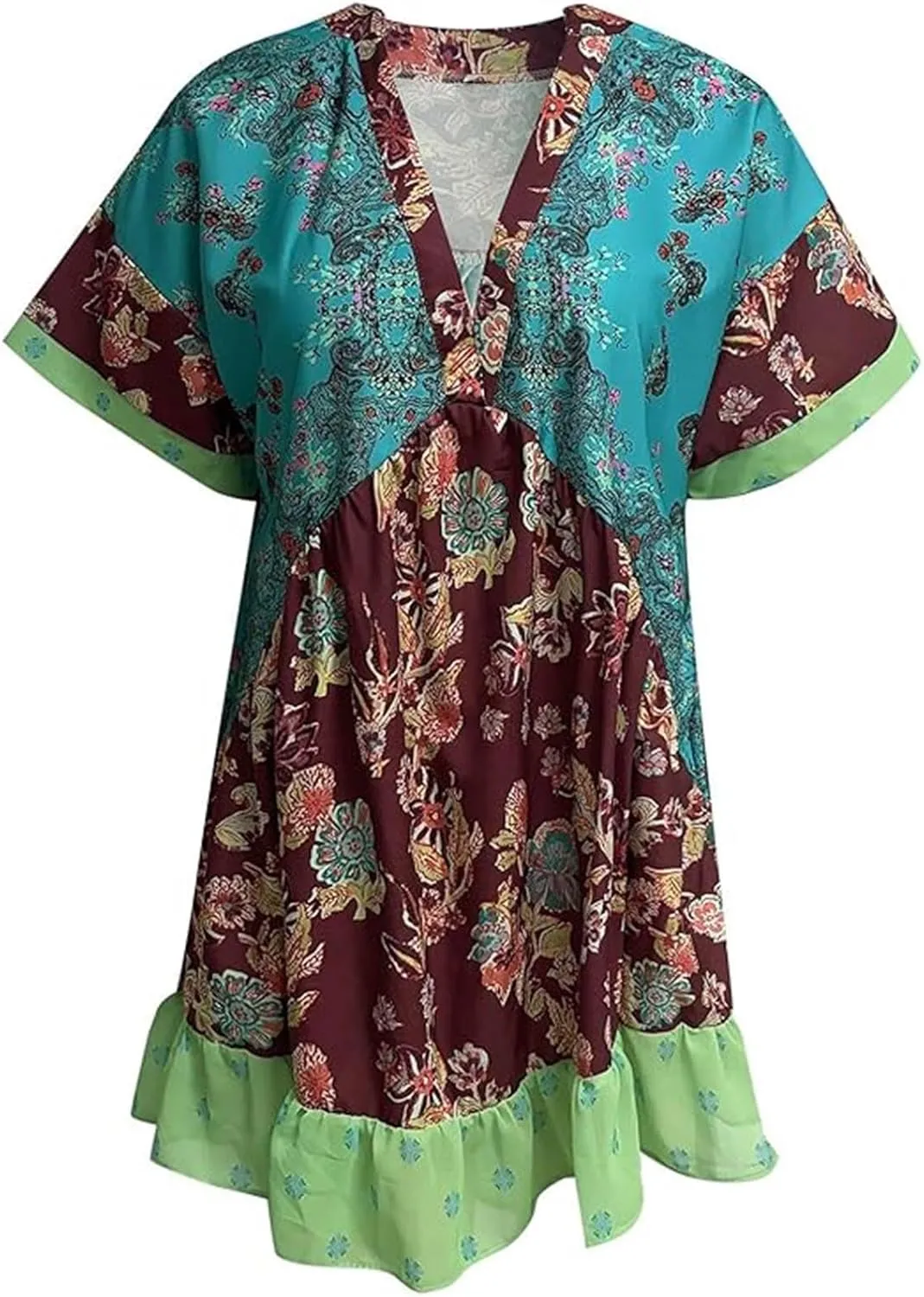 Summer Dresses for Women Hot Short Mini Dress Babydoll Dress Boho Floral Flowy Y2k Mini Sundresses 2025