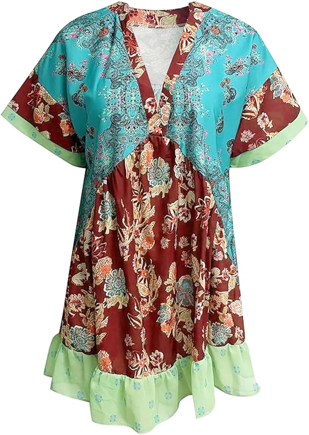 Summer Dresses for Women Hot Short Mini Dress Babydoll Dress Boho Floral Flowy Y2k Mini Sundresses 2025
