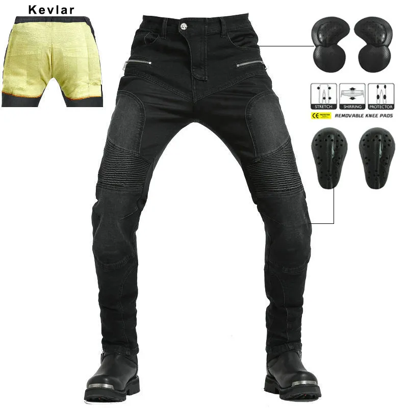 Summer Kevlar Motorcycle Jeans With Protection Gear