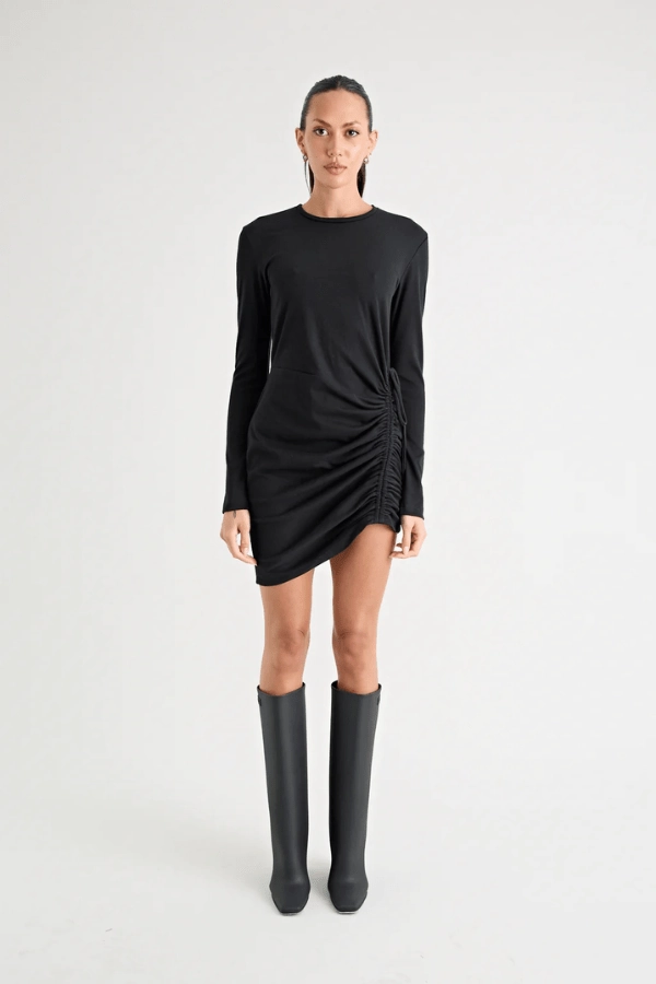 The Rule Eight Dress Black Smart Waistband Fit