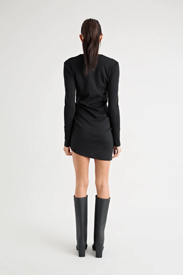 Contrasting Detail The Rule Eight Dress Black