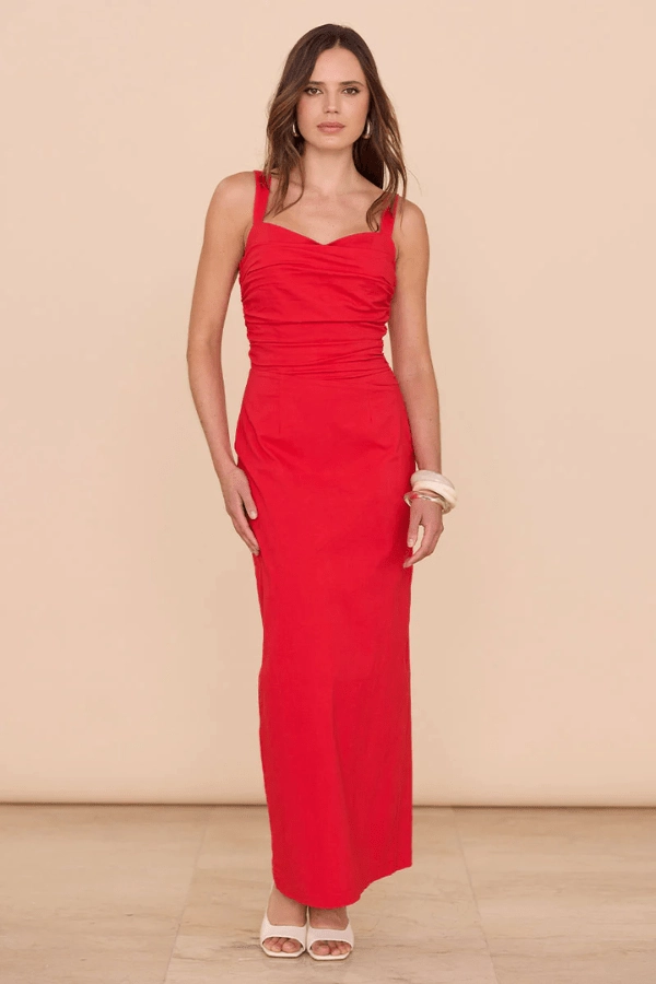 Lyric Maxi Dress Chilli Sleeveless Refined touch