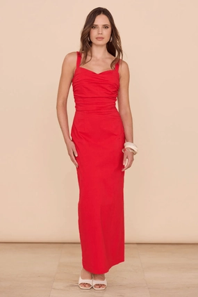 Lyric Maxi Dress Chilli Sleeveless Refined touch