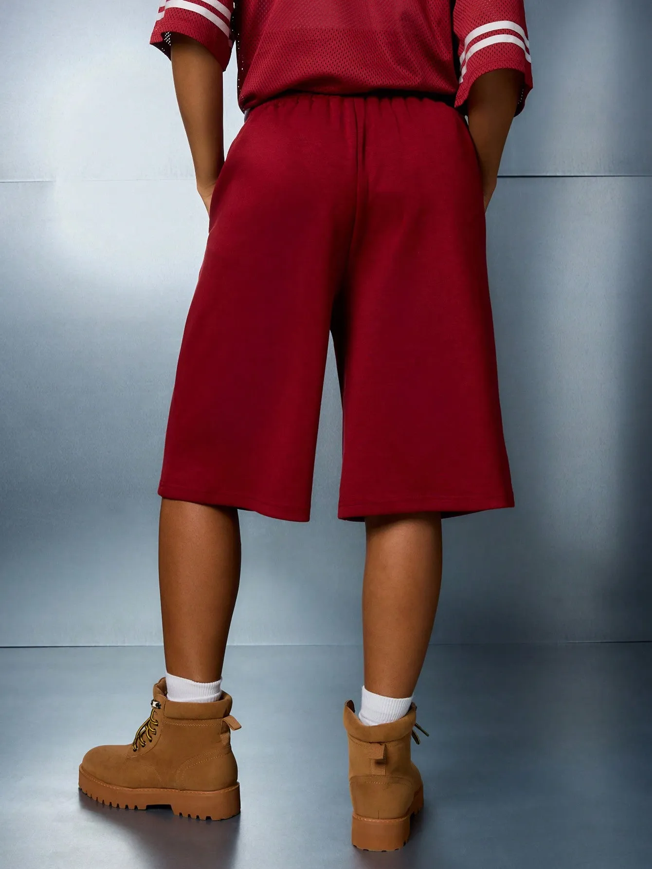 SUMWON WOMEN Essential Sweat Shorts With Graphic Print
