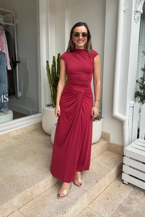 plus-size Susie Maxi Dress Cherry