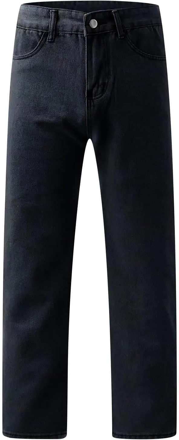 Sweatpants Jeans for Women 2024 High Waited Baggy Wide Leg Jeans Casual Y2k Pants Trendy Denim Pants with Pockets