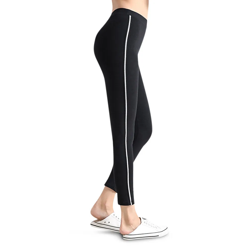 Sweatpants Women Sport Striped Side Trousers