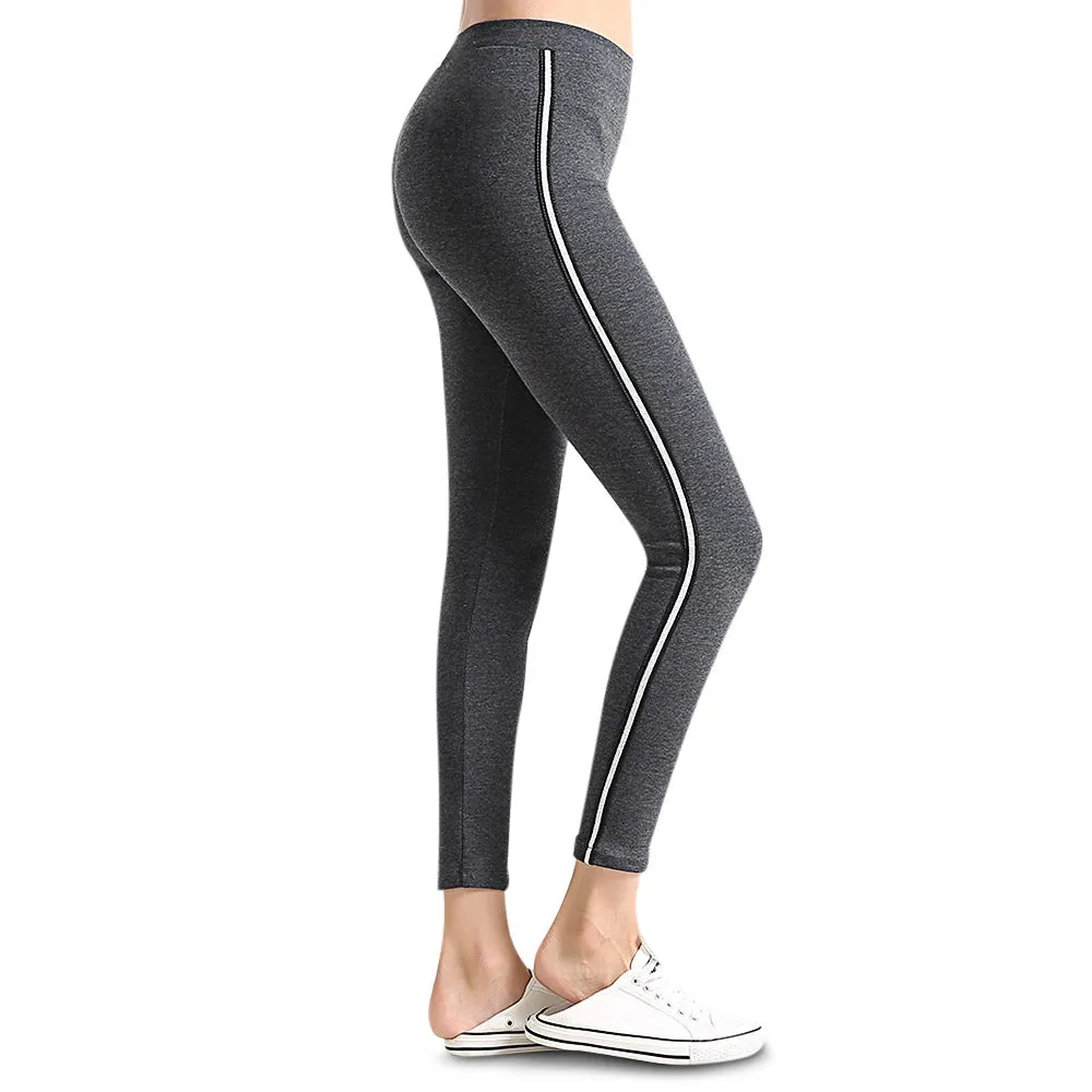 Sweatpants Women Sport Striped Side Trousers