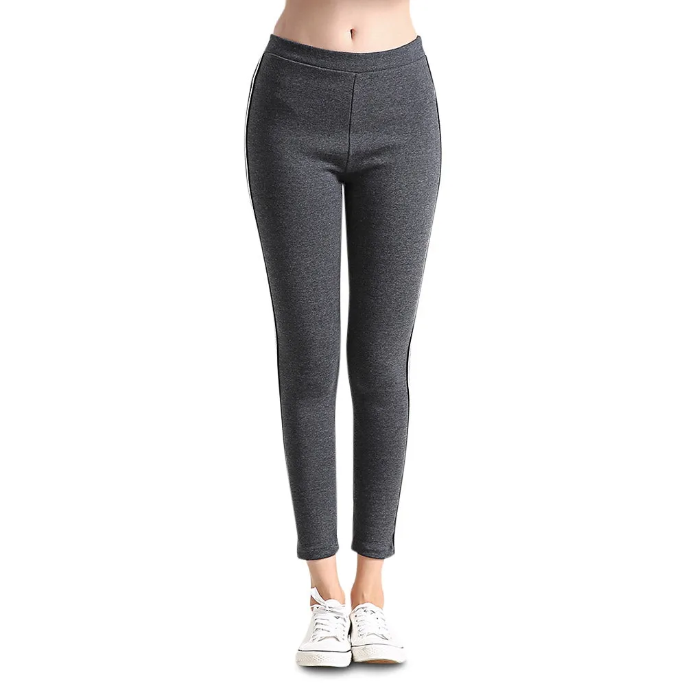 Sweatpants Women Sport Striped Side Trousers