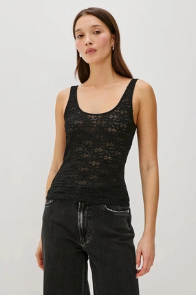 FoamReinforcedCollar Donya Top Black Lace