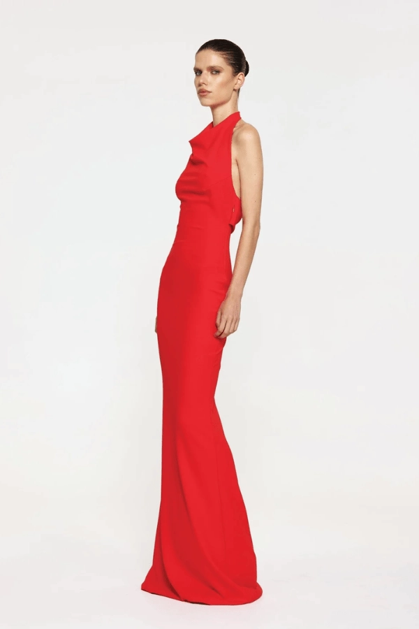 Sydney Gown Red Sage Detail Subtle Detail