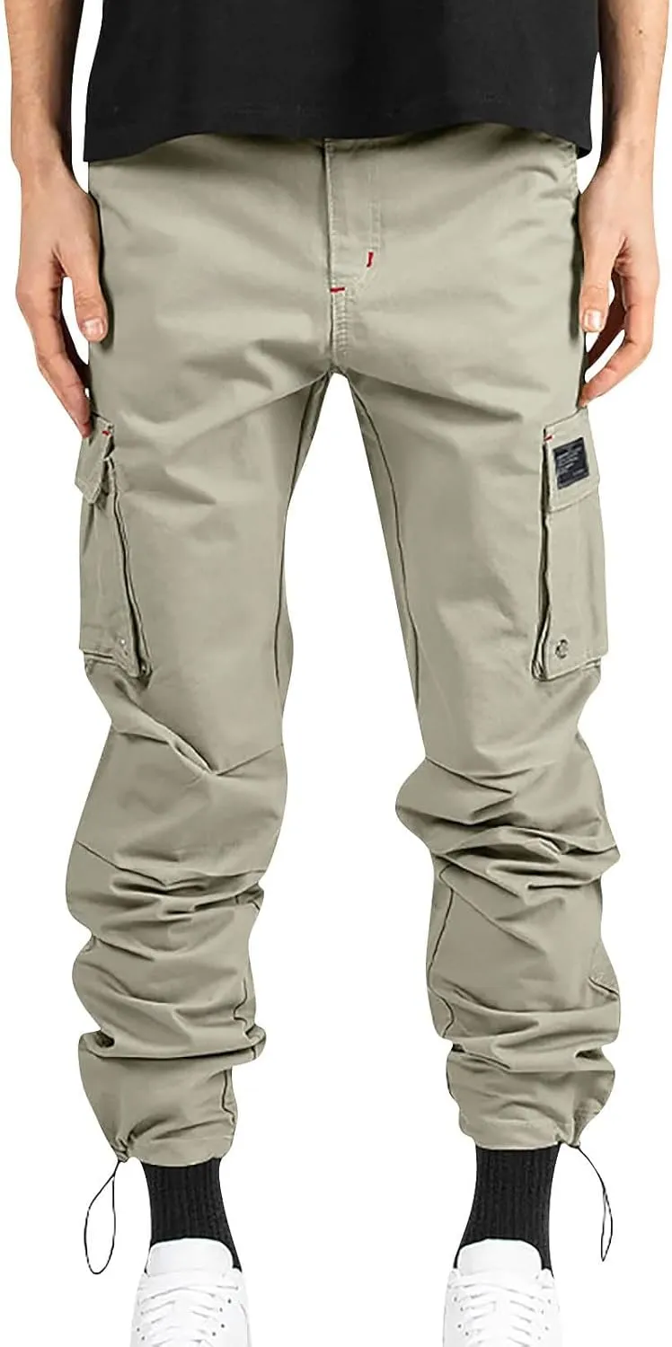 Tactical Pants for Men Outdoors Cargo Hiking Multi Pockets Work Pants Relaxed Fit Stretch Quick Dry