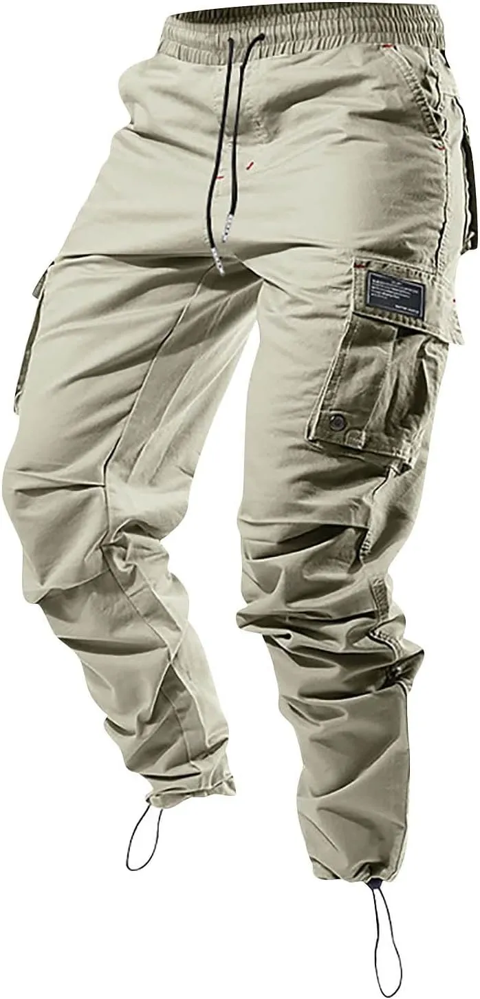 Tactical Pants for Men Outdoors Cargo Hiking Multi Pockets Work Pants Relaxed Fit Stretch Quick Dry