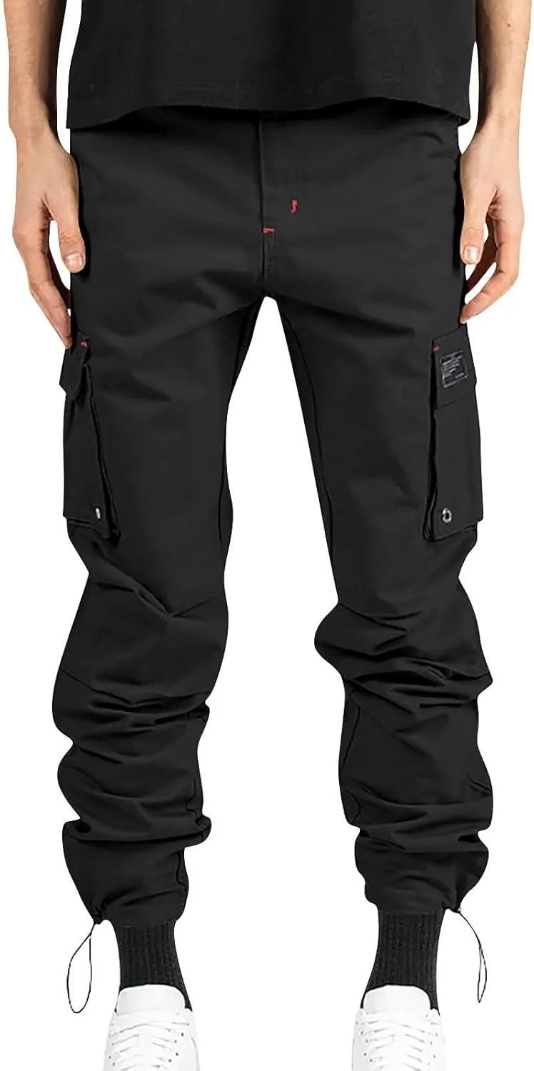 Tactical Pants for Men Outdoors Cargo Hiking Multi Pockets Work Pants Relaxed Fit Stretch Quick Dry