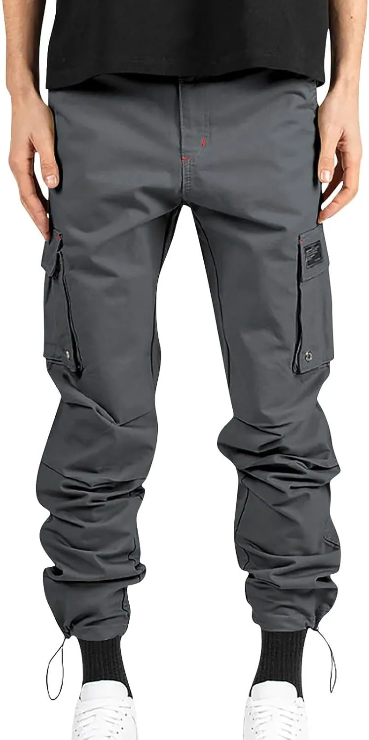 Tactical Pants for Men Outdoors Cargo Hiking Multi Pockets Work Pants Relaxed Fit Stretch Quick Dry