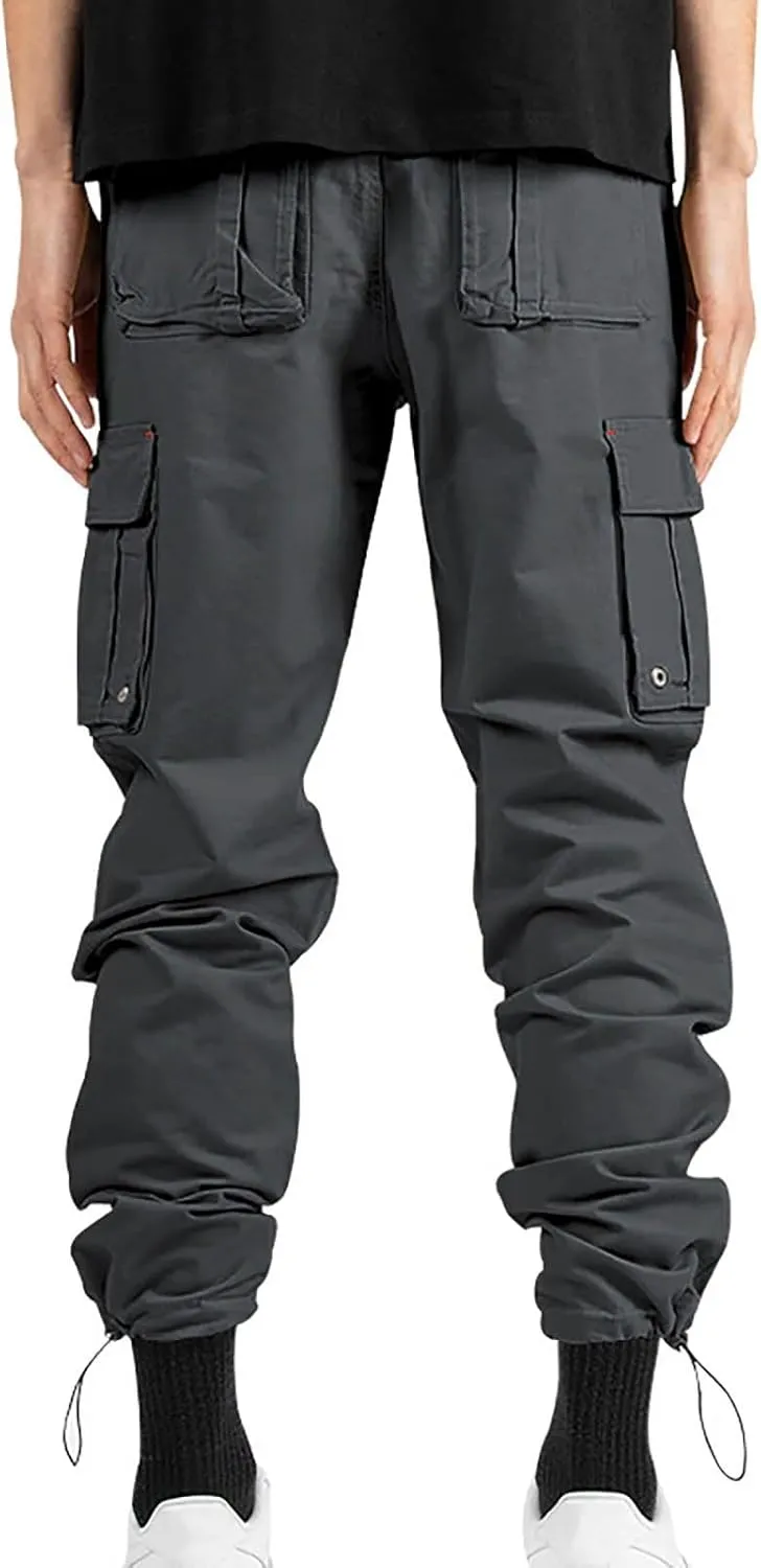 Tactical Pants for Men Outdoors Cargo Hiking Multi Pockets Work Pants Relaxed Fit Stretch Quick Dry
