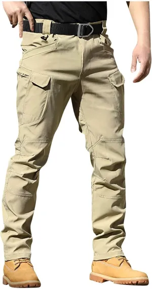 Tactical Pants for Men Ripstop Resistant Waterproof Classic Cargo Pants Outdoor Multi Pocket Fishing Work Hiking Pant