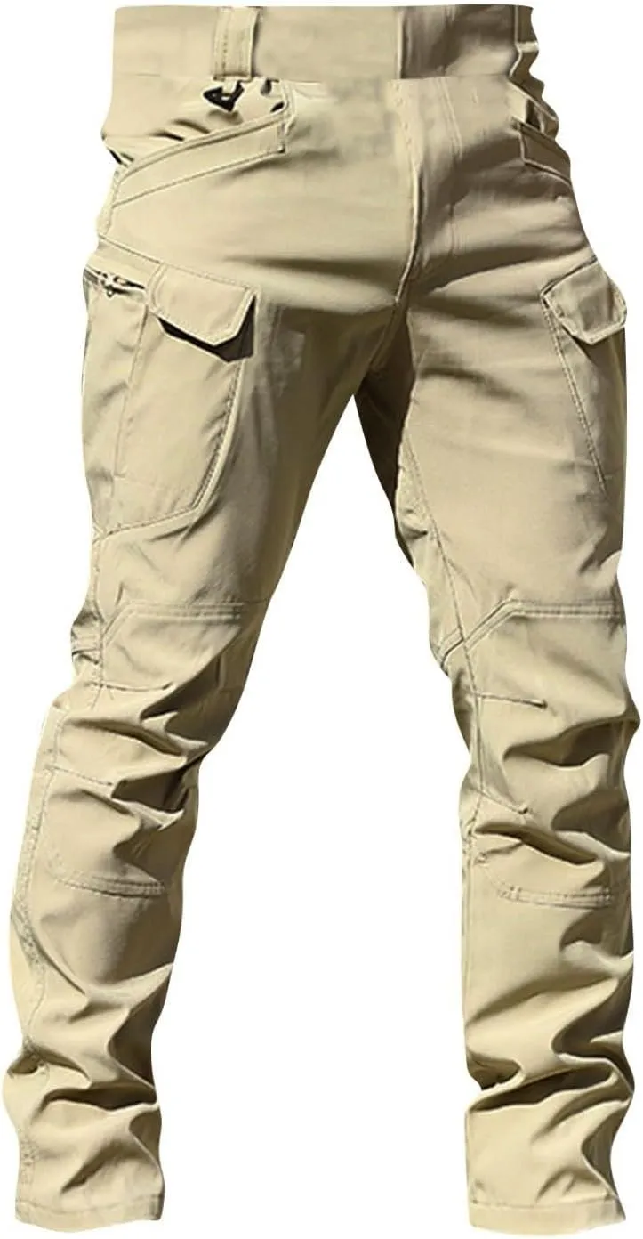 Tactical Pants for Men Ripstop Resistant Waterproof Classic Cargo Pants Outdoor Multi Pocket Fishing Work Hiking Pant