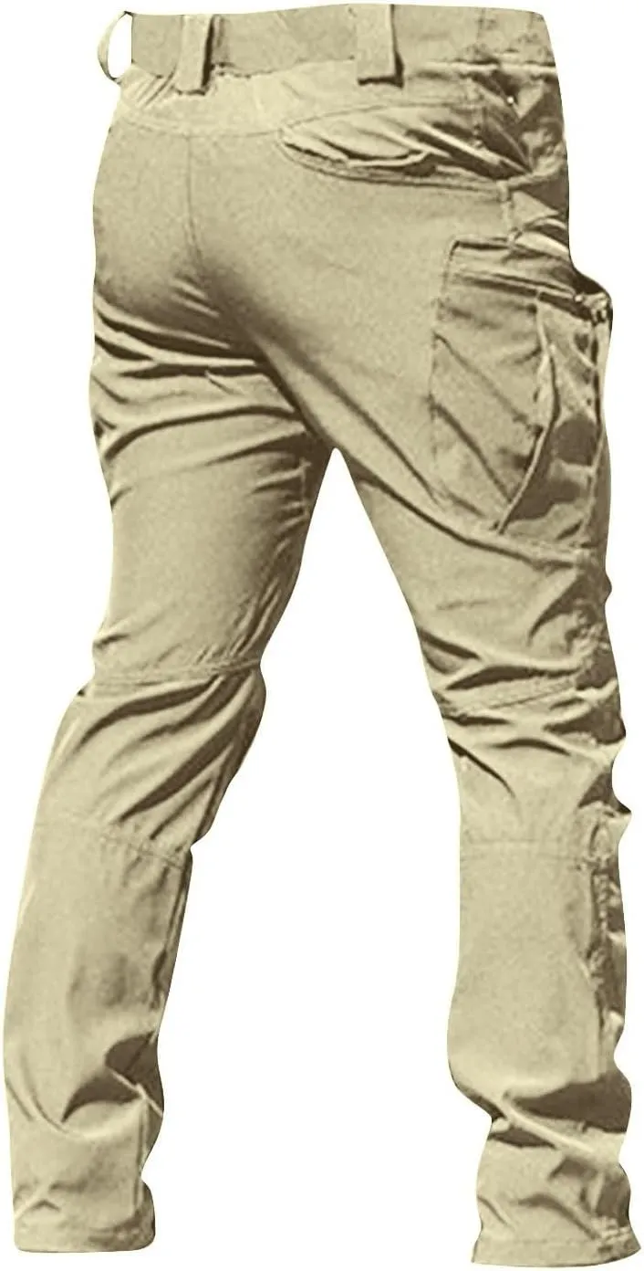 Tactical Pants for Men Ripstop Resistant Waterproof Classic Cargo Pants Outdoor Multi Pocket Fishing Work Hiking Pant