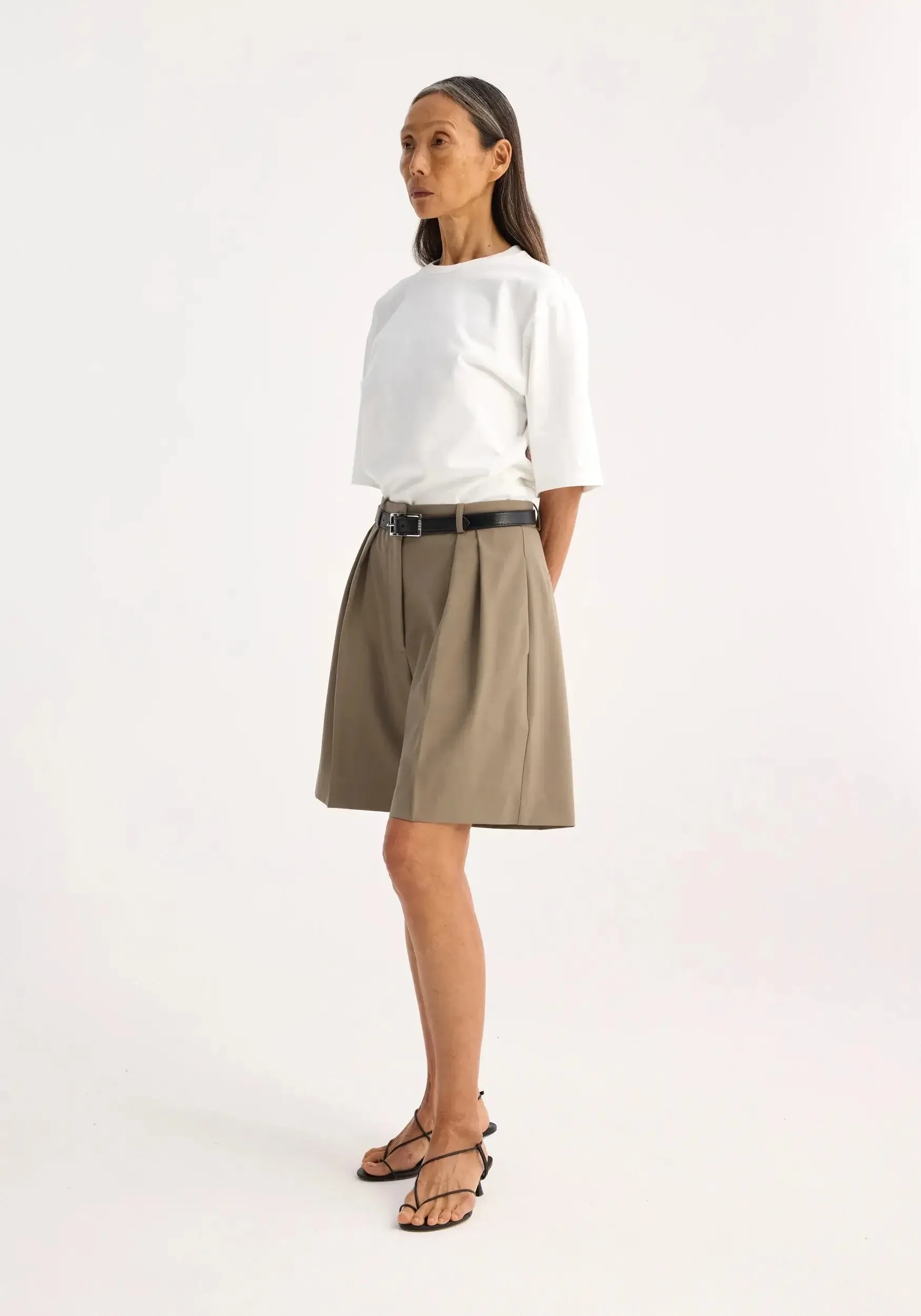 TAILORED WIDE LEG SHORTS