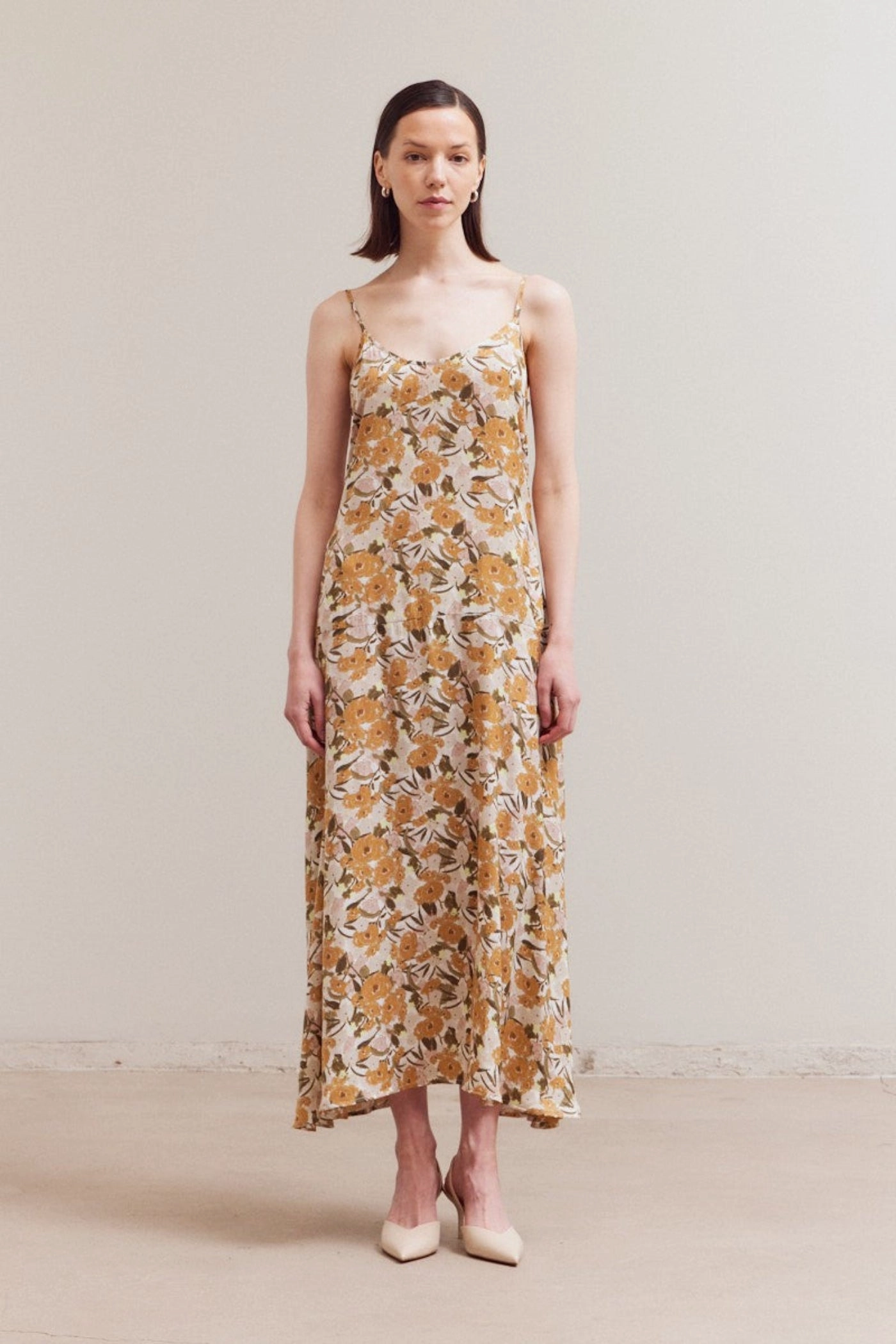 ISABEL FLORAL MAXI DRESS Eco-Lining Pure Fit