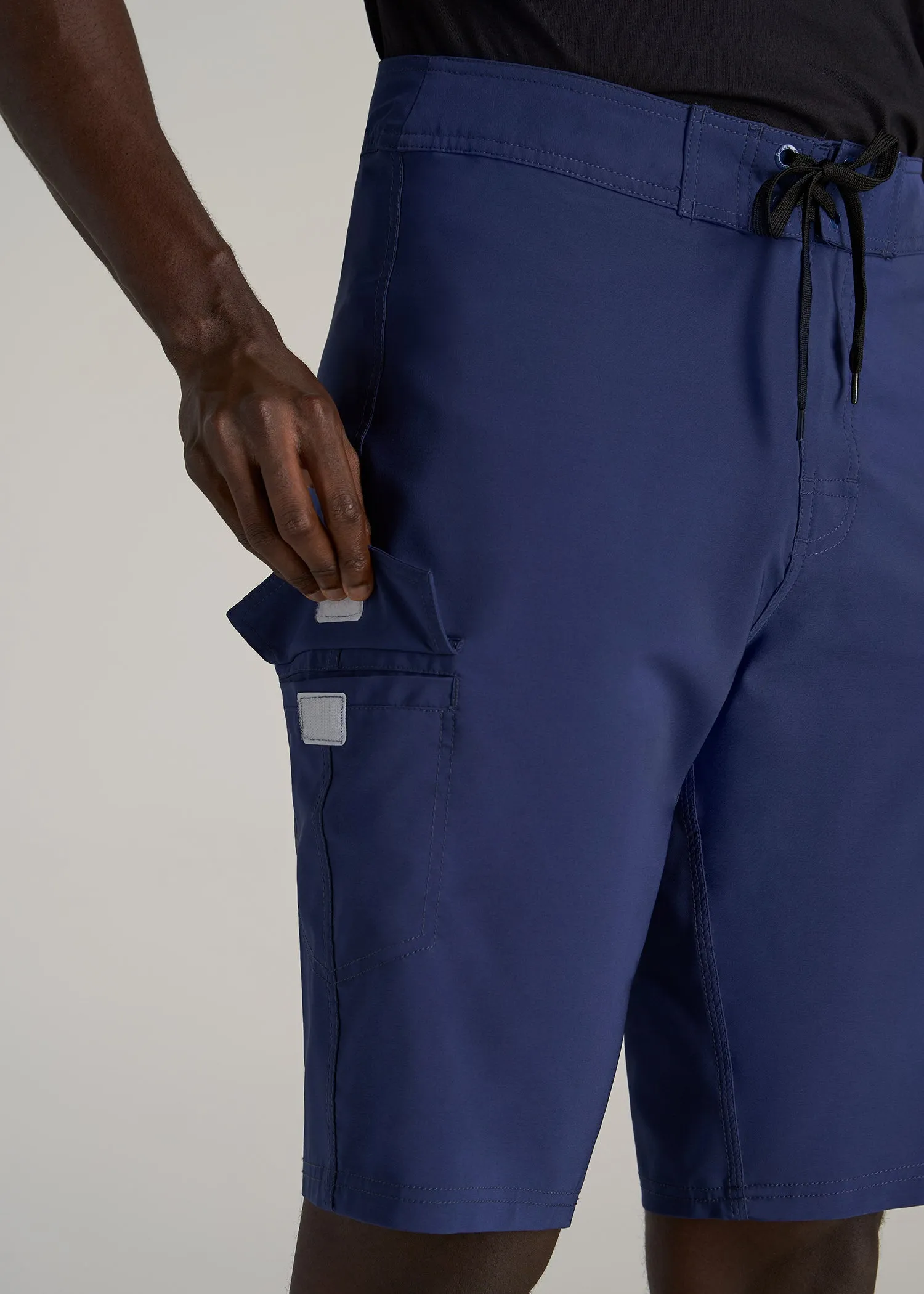 Tall Board Shorts for Men in Midnight Blue