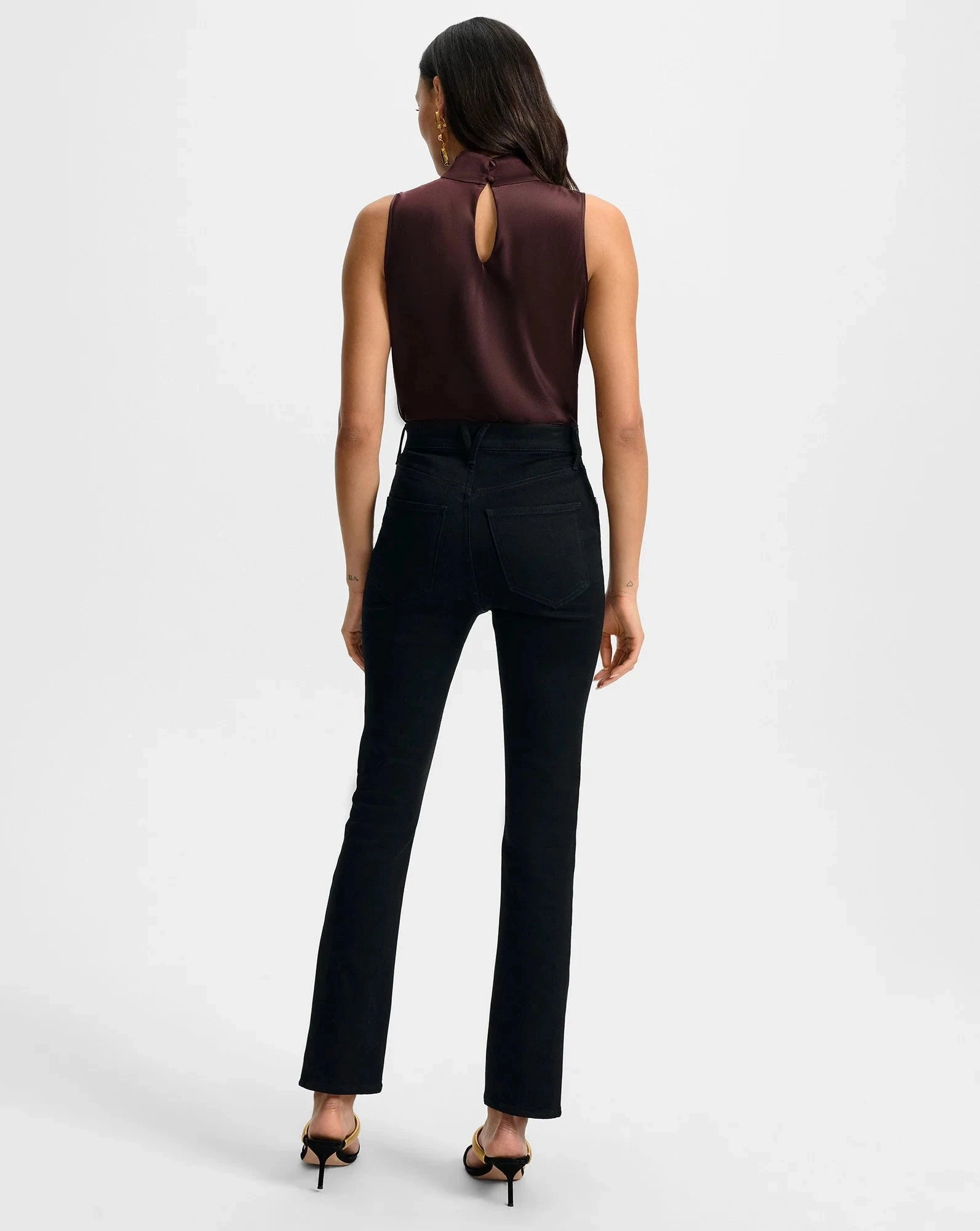 CrossGrain Fabric Water Repellent Finish Tam Silk Sleeveless Top Dark Currant
