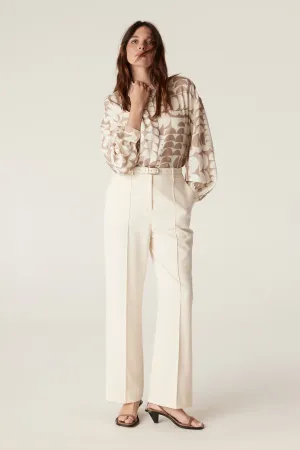 Tate Wide Leg Pant - Ivory