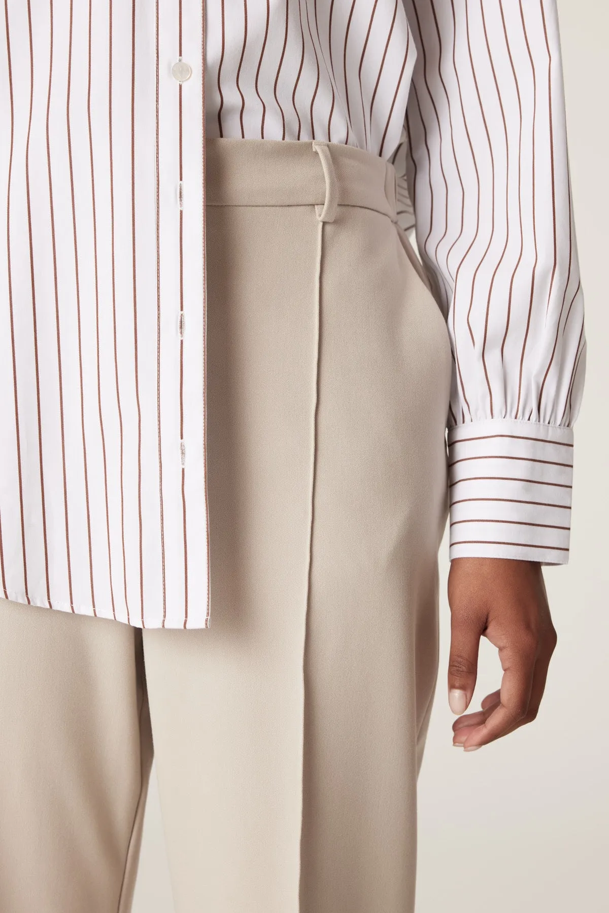 Tate Wide Leg Pant - Stone