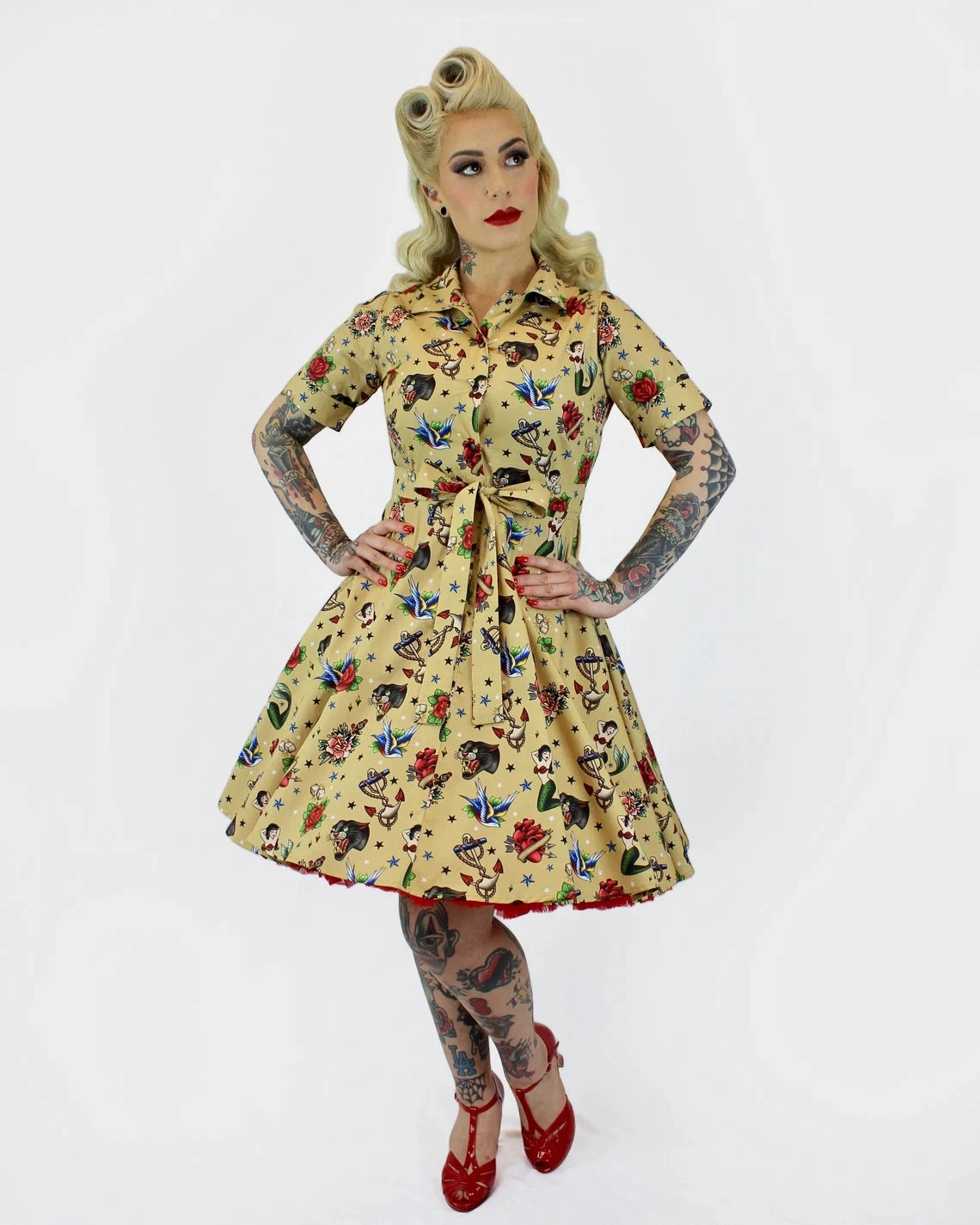 Tattoo Art Vintage Inspired Dress #TACD Style Upgrade Quick-Dry