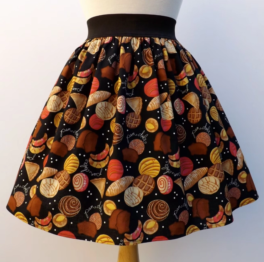 Pan Dulce Elastic Skirt #S-AP715 Elastic hem