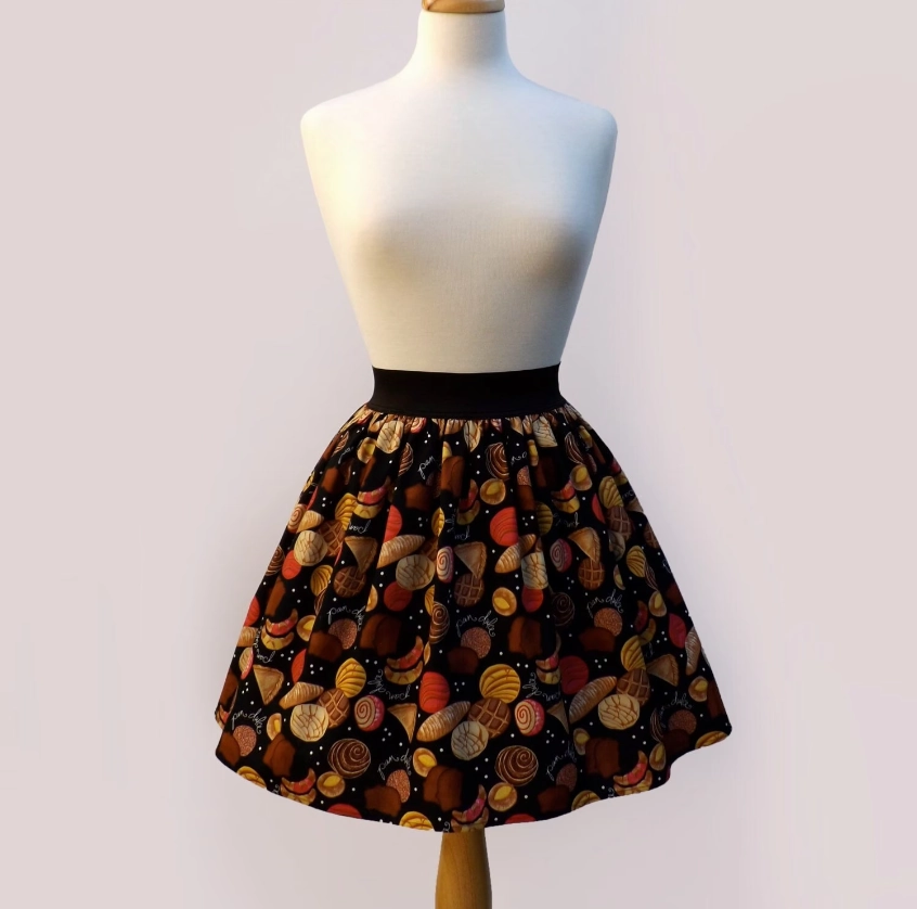 Pan Dulce Elastic Skirt #S-AP715 Maxi length