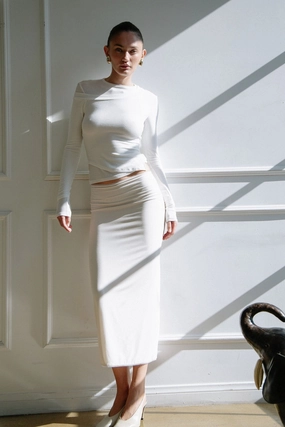 SOLENE SKIRT Comfortable Cut tech fabric