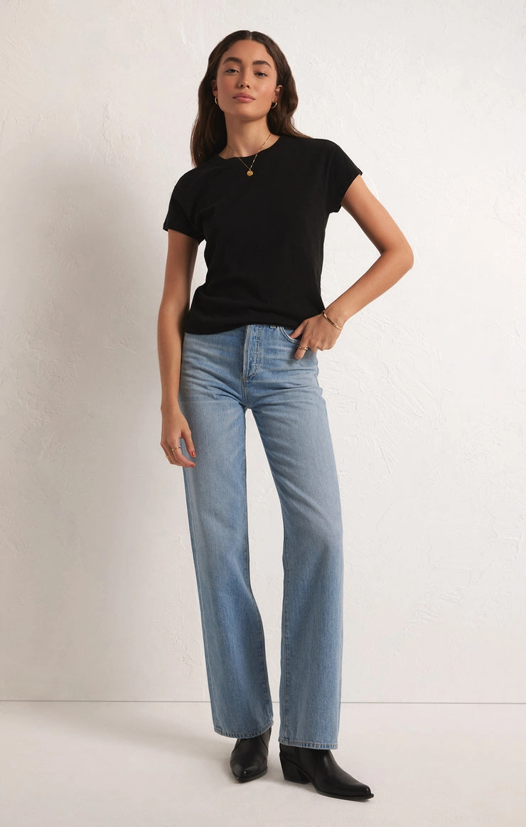 MODERN SLUB TEE VersatileNeckline
