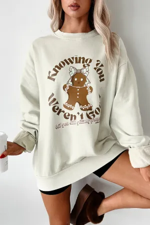 AthleisureCompatible HypoallergenicMaterial "Still Getting Presents" Graphic Sweatshirt (Pale Sage)