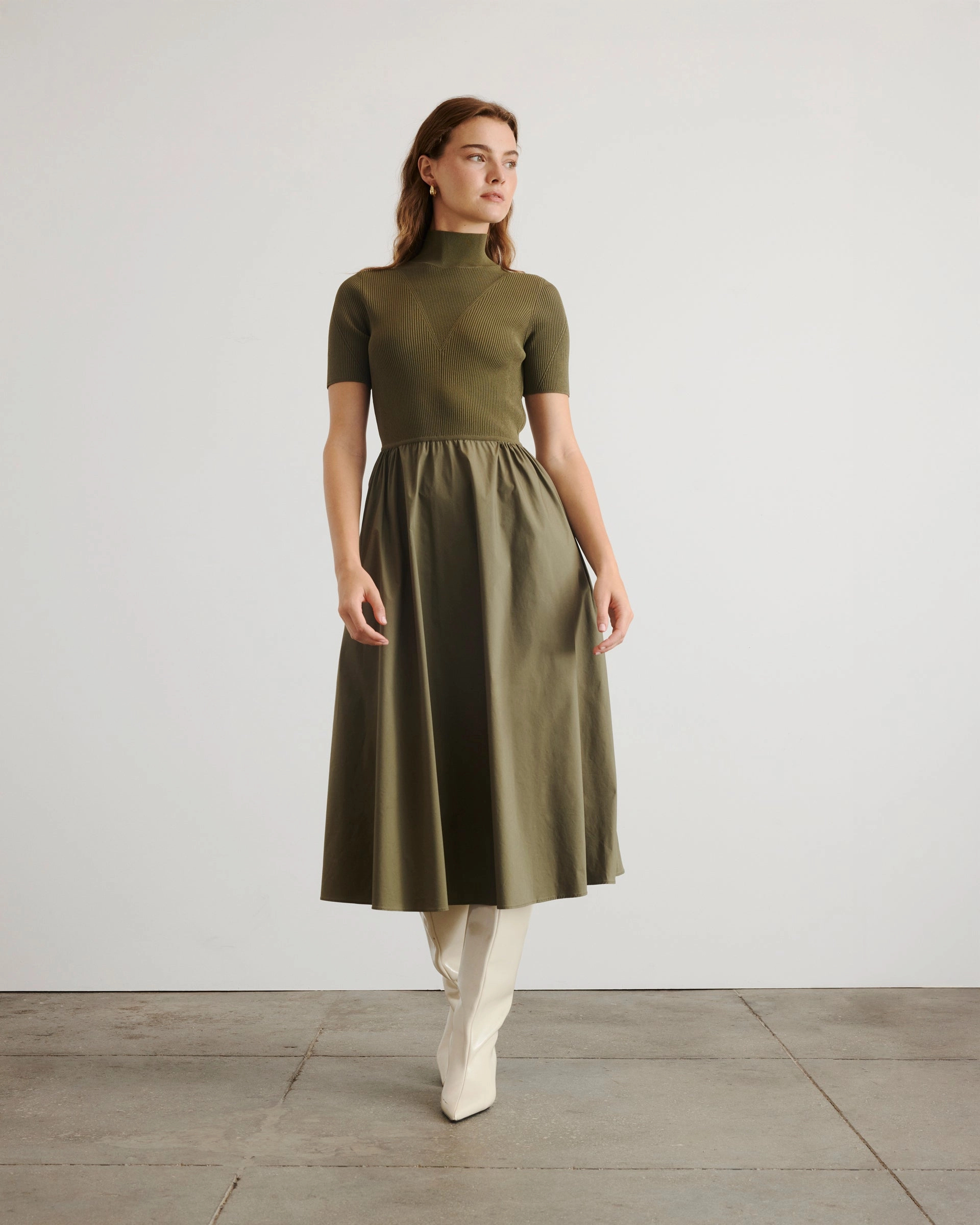 Teresa Knit Dress Simple Comfort Natural Silhouette