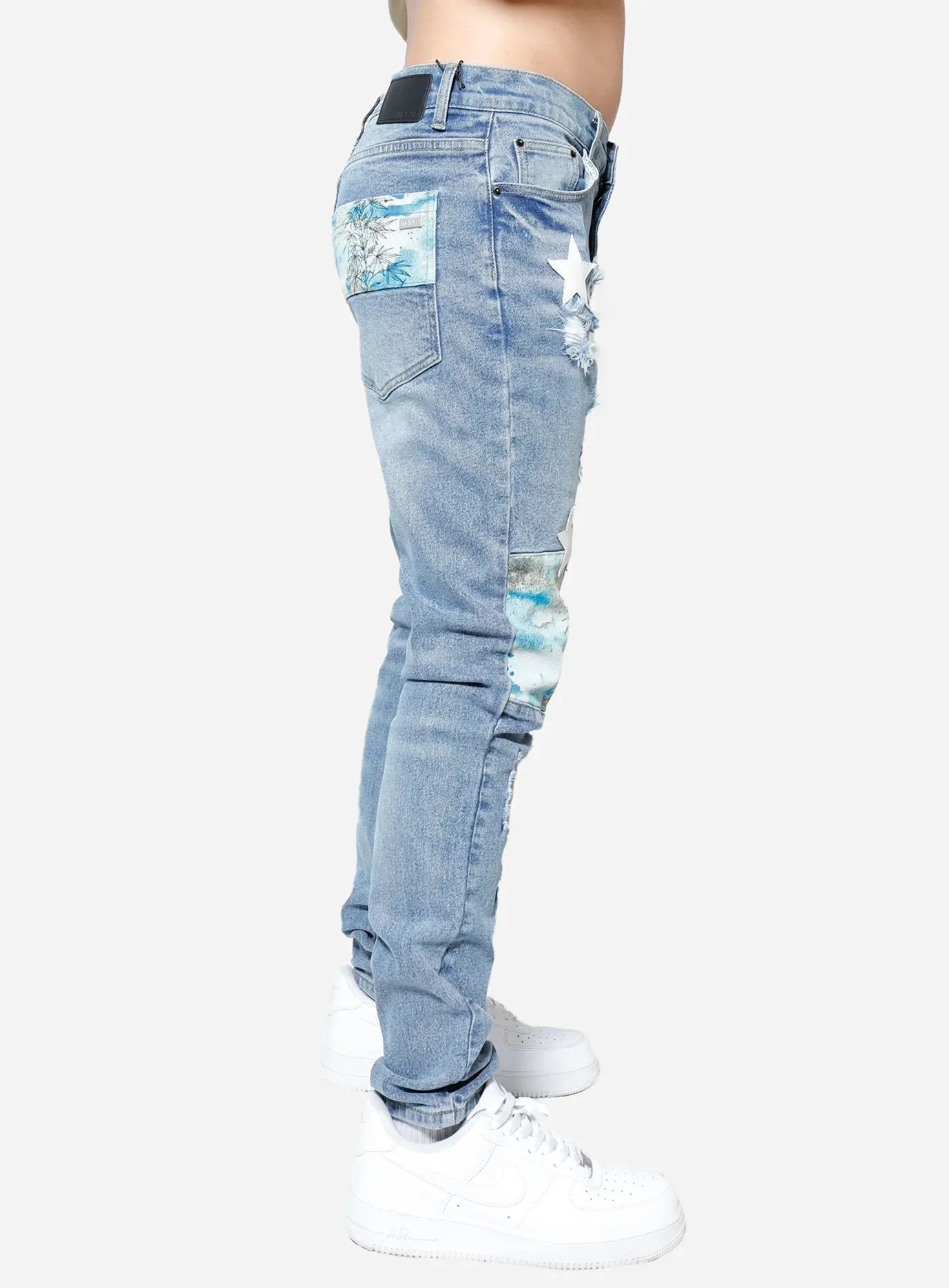 Texas Star Patch Skinny Jeans