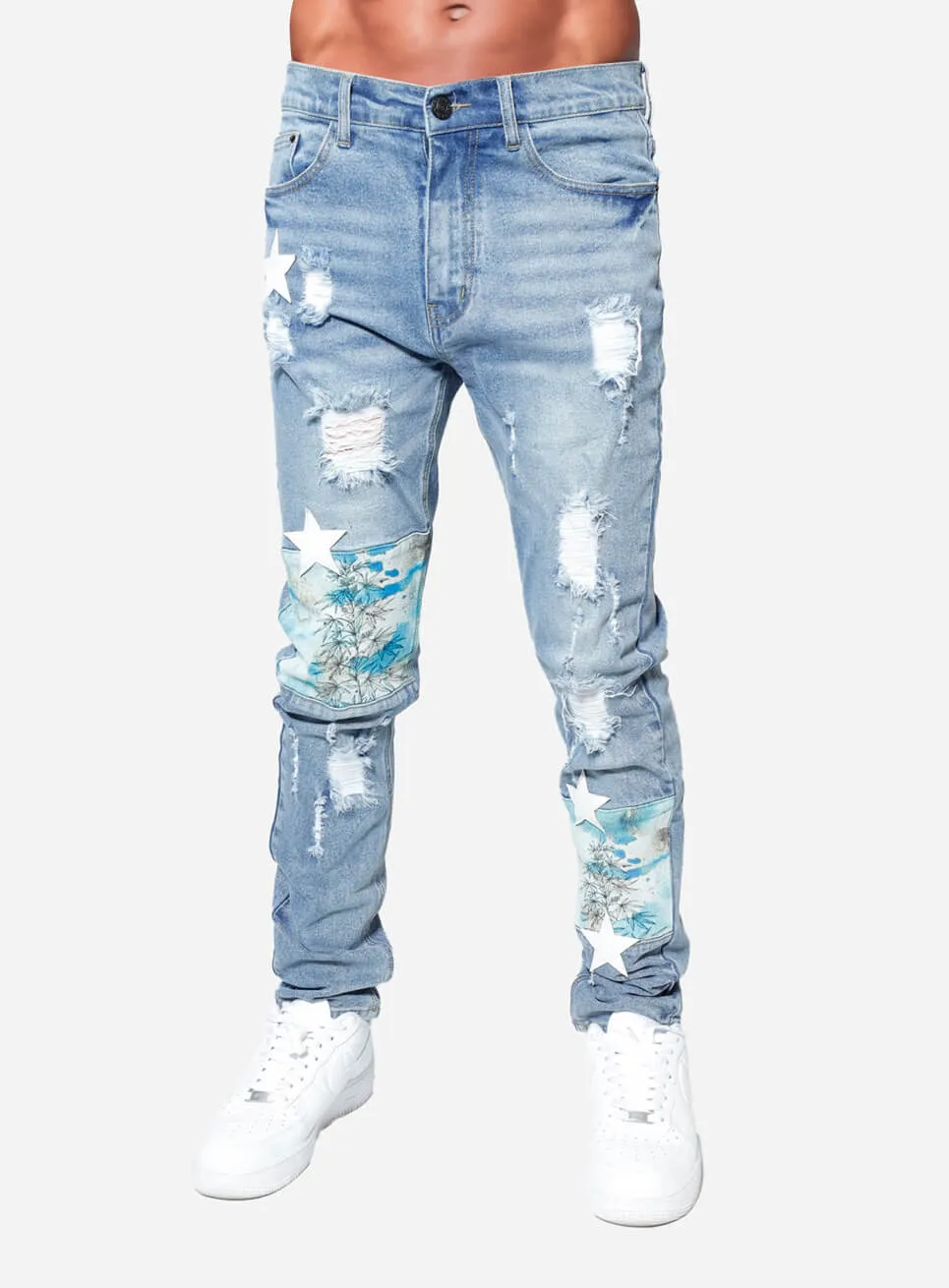 Texas Star Patch Skinny Jeans
