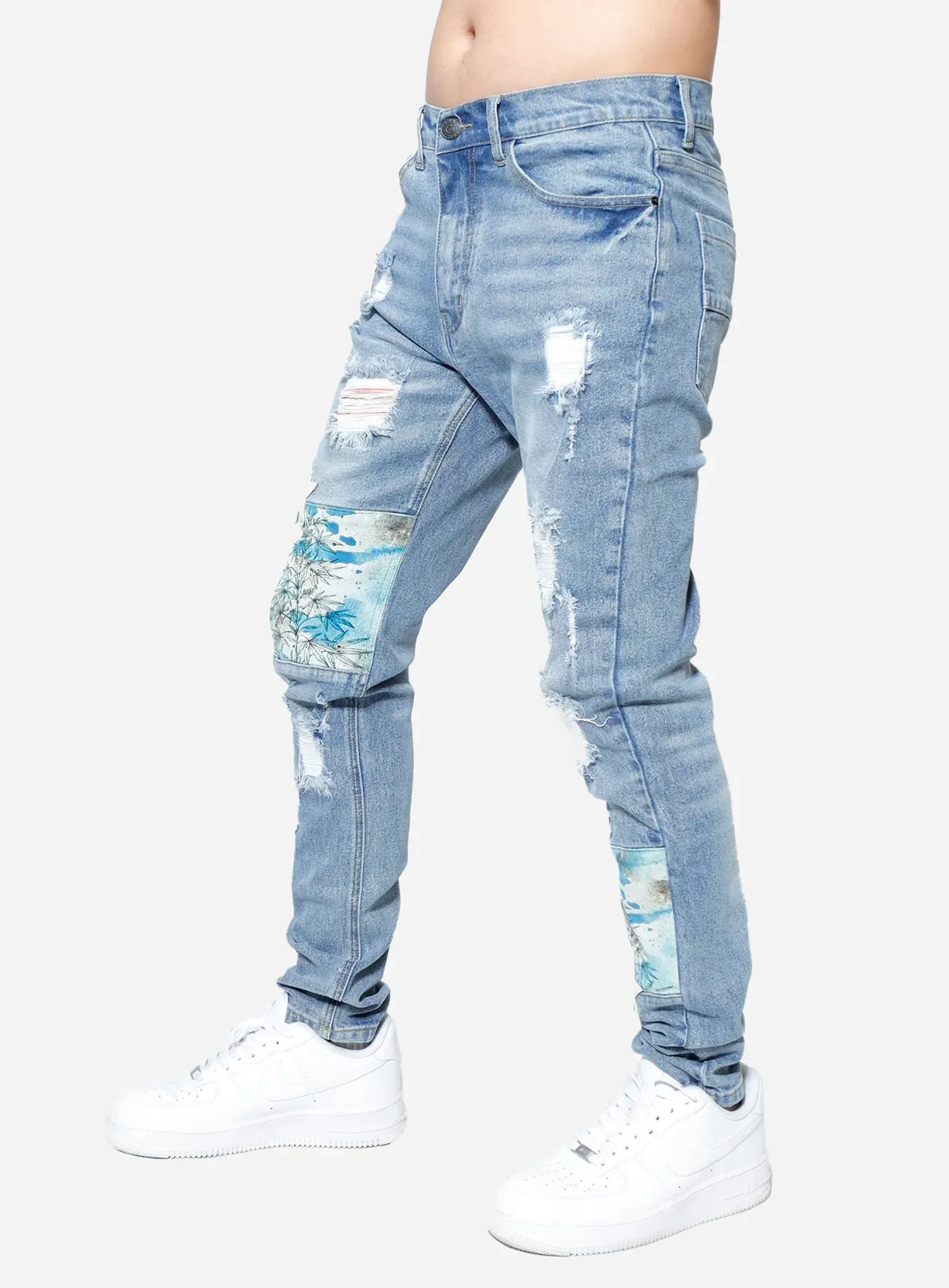 Texas Star Patch Skinny Jeans