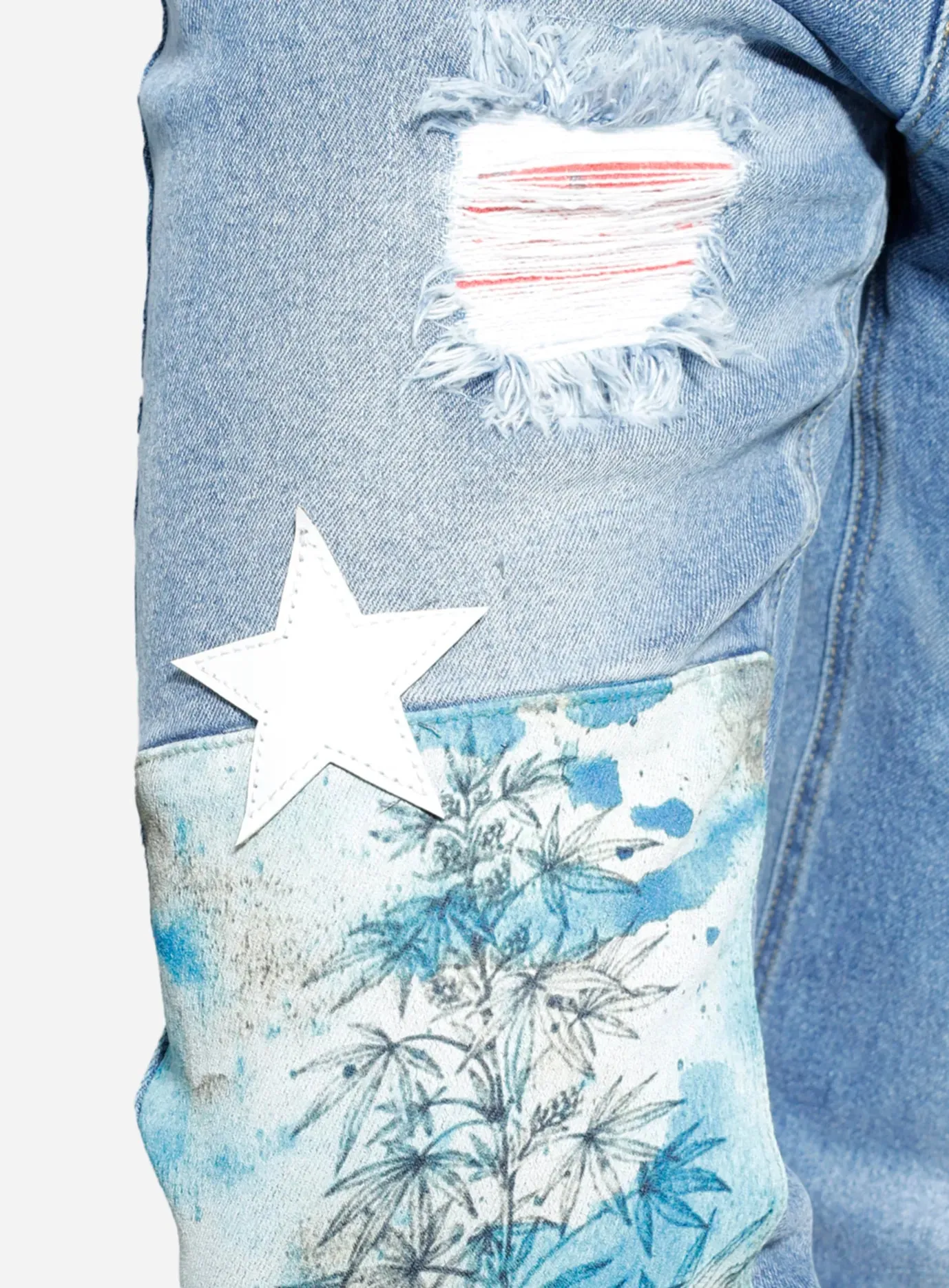 Texas Star Patch Skinny Jeans