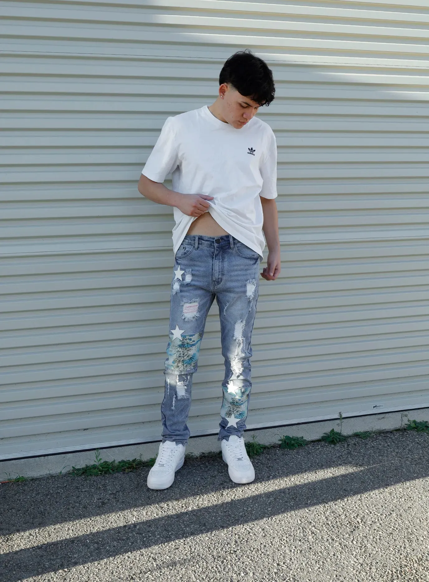 Texas Star Patch Skinny Jeans