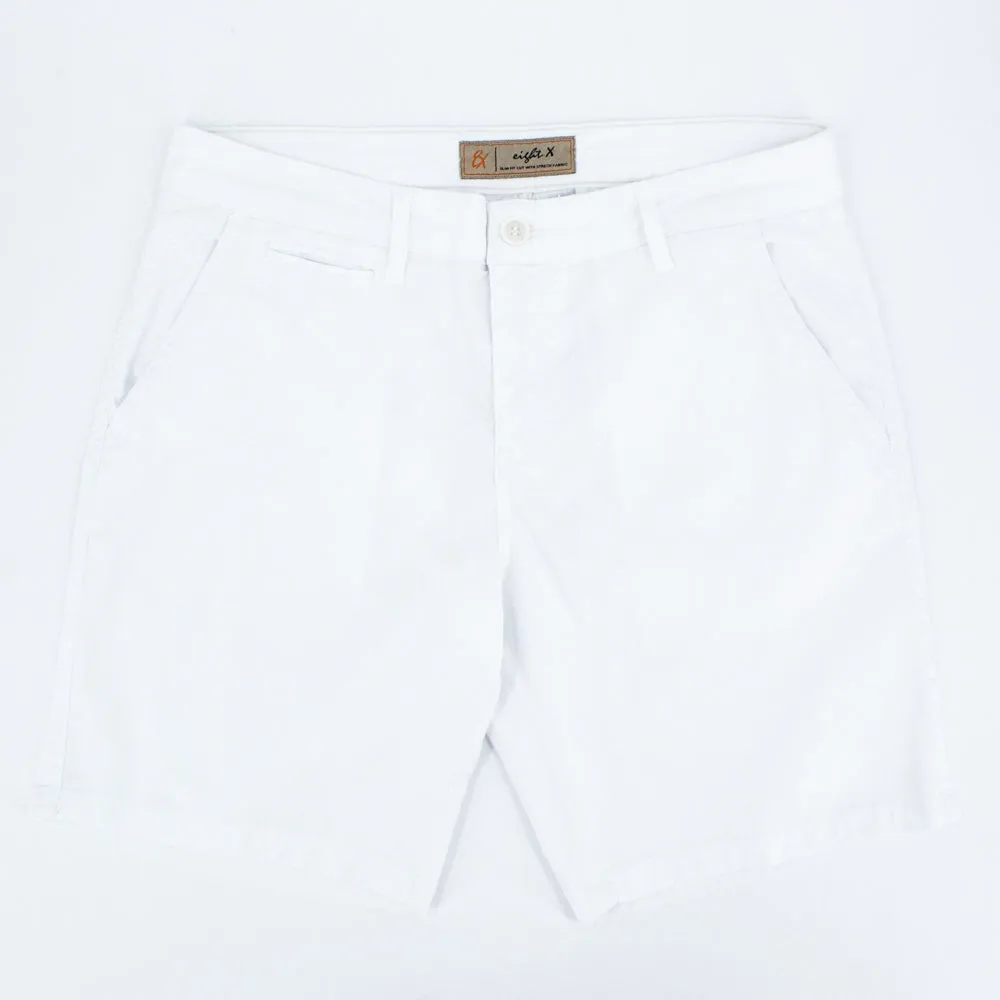 The Carlo Jacquard Shorts - White