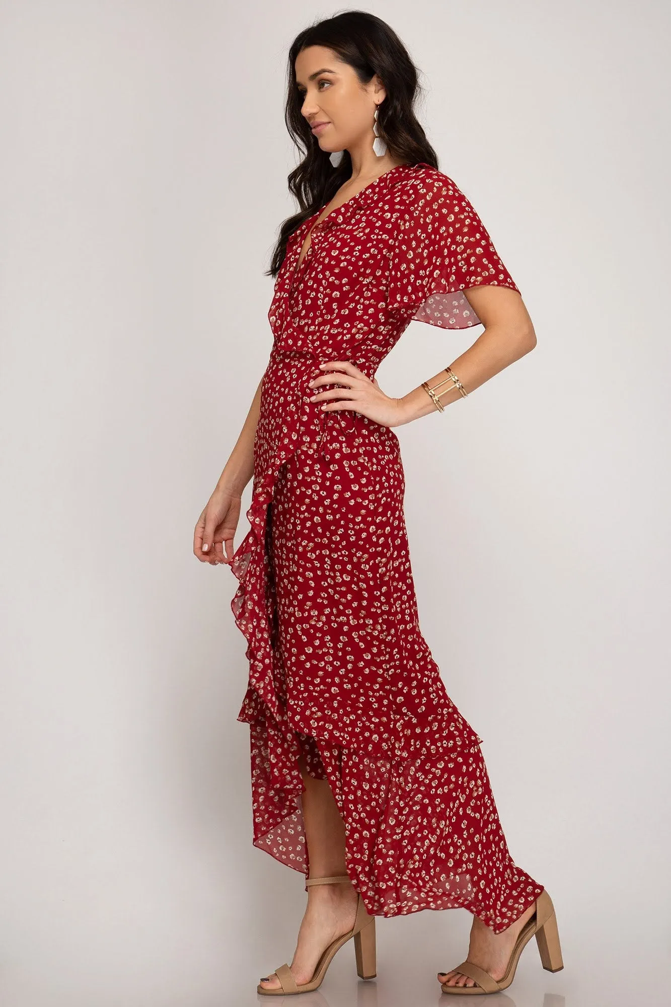 The Merlot Wrap Dress [S-L]